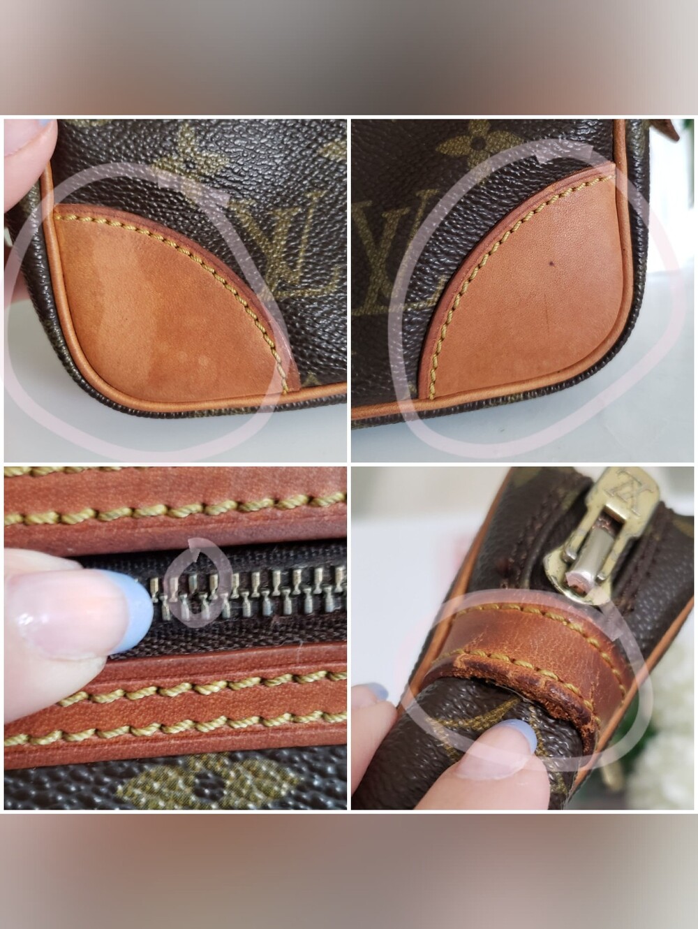 Authentic Pre-owned Vintage Louis Vuitton Monogram Marly Dragonne Clutch - Picture 11 of 13